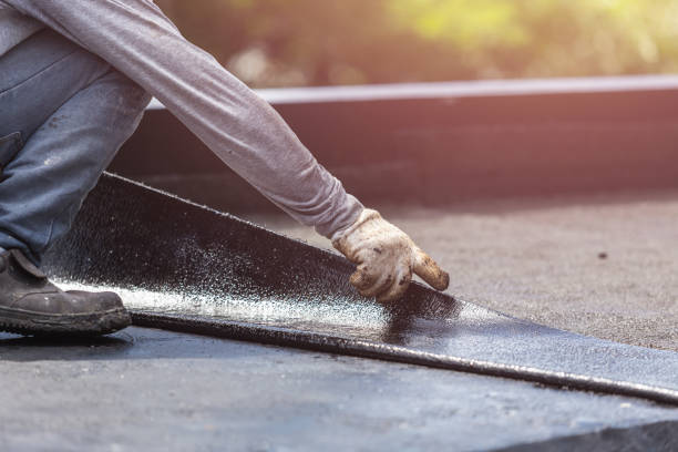 Professional Emergency Waterproofing technician working in Larwill, IN